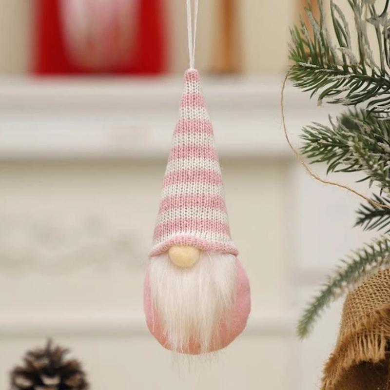 1Pcs Xmas Tree Hanging Santa Faceless Gnome Doll Wall Decor Adorable Christmas Dinner Festive Atmosphere Unique Ornament