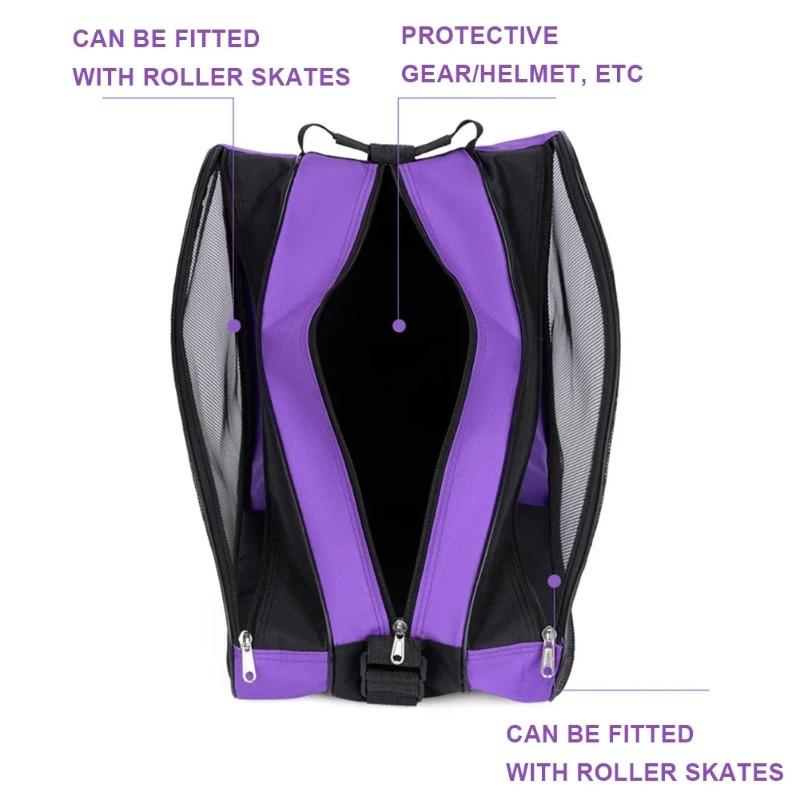 Ice Skate Bag Thickened Single Shoulder Backpack for Kids Roller Skate Storage Bag Double Shoulder Skate Boot Carry Case