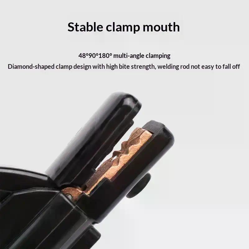1Pcs Copper Heavy Jaw Holding Plier With Soft Handle 300 AMP Welding Electrode Holder For Arc MMA Welder