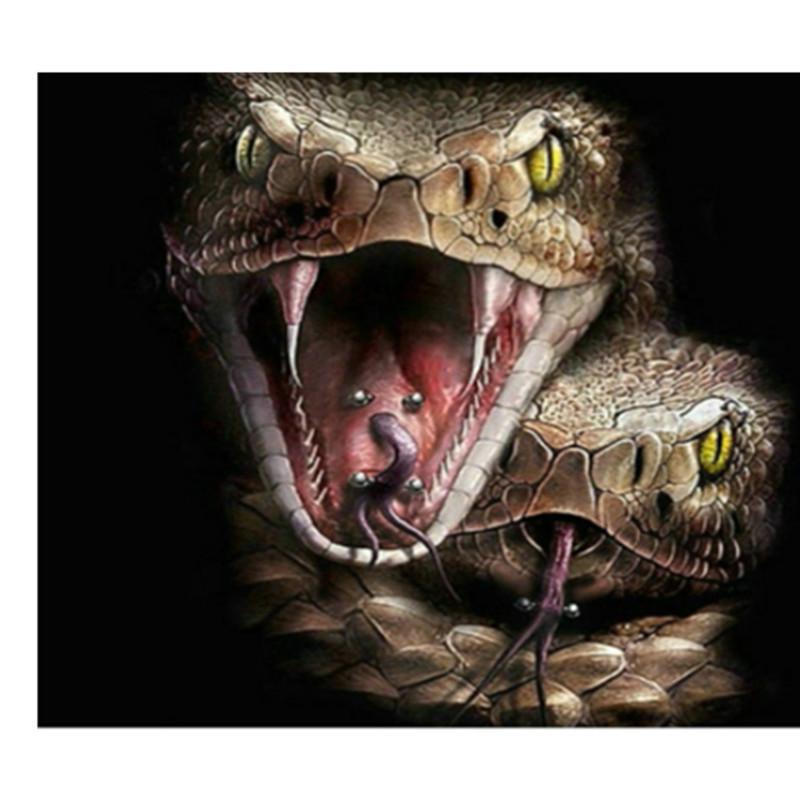 

5D «Змея» Алмазная картина DIY Мозаика Алмазная вышивка Подарок или украшениекровать