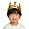 Royal Gold Crown Headdress for Kids' Costume Party