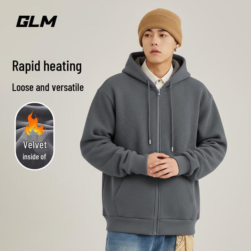 

GLM Men s Heavyweight Fleece-Lined Full-Zip Hoodie 2XL