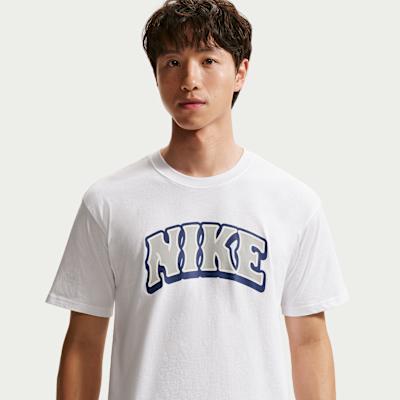 Nike Sportswear T Shirts Men s White Crew Neck XS