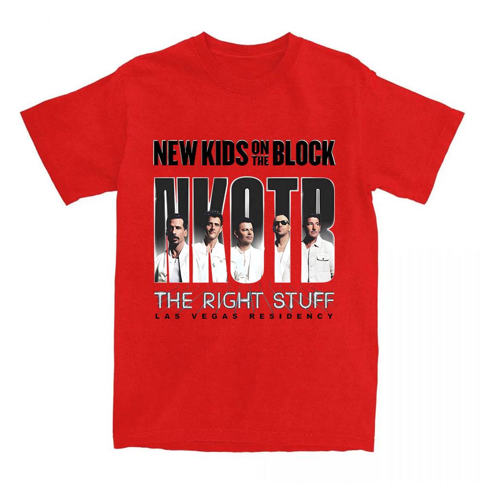 

Футболка The Right Stuff Las Vegas НОВЫЕ ДЕТИ БЛОКА NKOTB Модные футболки группы Мужская футболка с коротким рукавом из хлопка Уличная одежда XXL