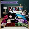 Soul Eater Pattern Bedding uilt Set uilt Cover Pillowcase Home Decoration Birthday Gift (1 * duvet cover + 2 * pillowcase without core)173