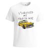 I Survived My Trip To NYC Graphic Taxi Driver Mens T Shirt Funny Party Gift Top