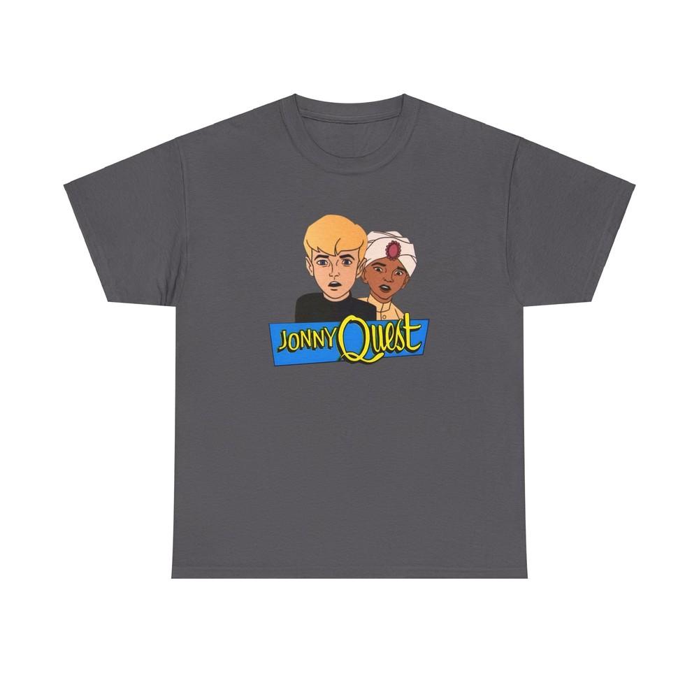 Jonny Quest & Hadji Heavy Cotton Tee, Classic Cartoon Unisex T-Shirt, Quest Unisex T-Shirt S