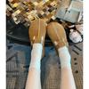 Inner heightening retro belt buckle Birkenstocks women's new autumn single shoes platform loafers