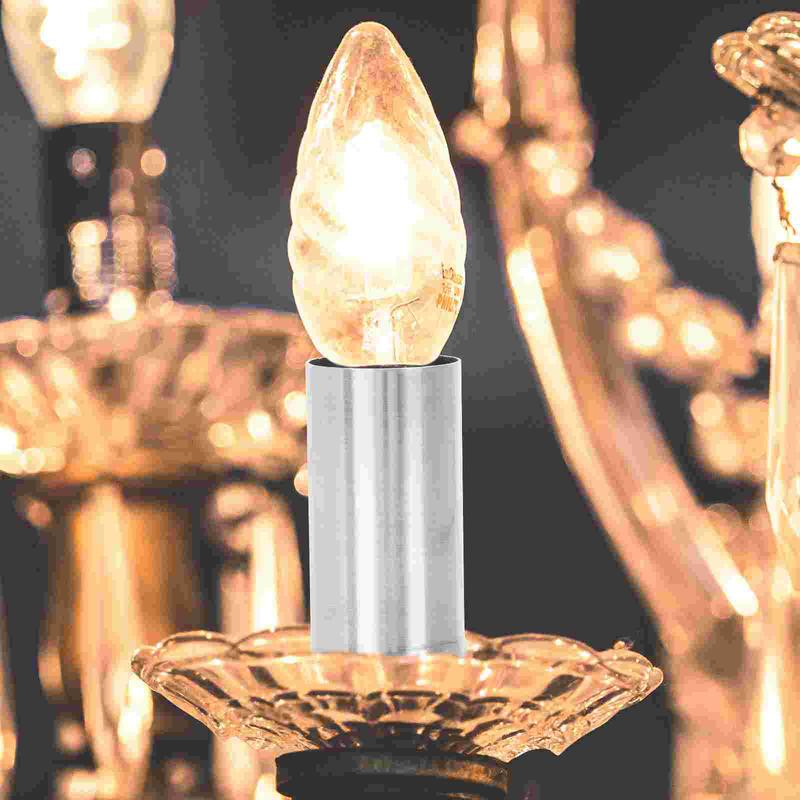 10 Pcs Flanging Sleeve Lamp Base Cover Crystal Chandelier Socket Shell Lighting Replacement Accessory Car Light Holder