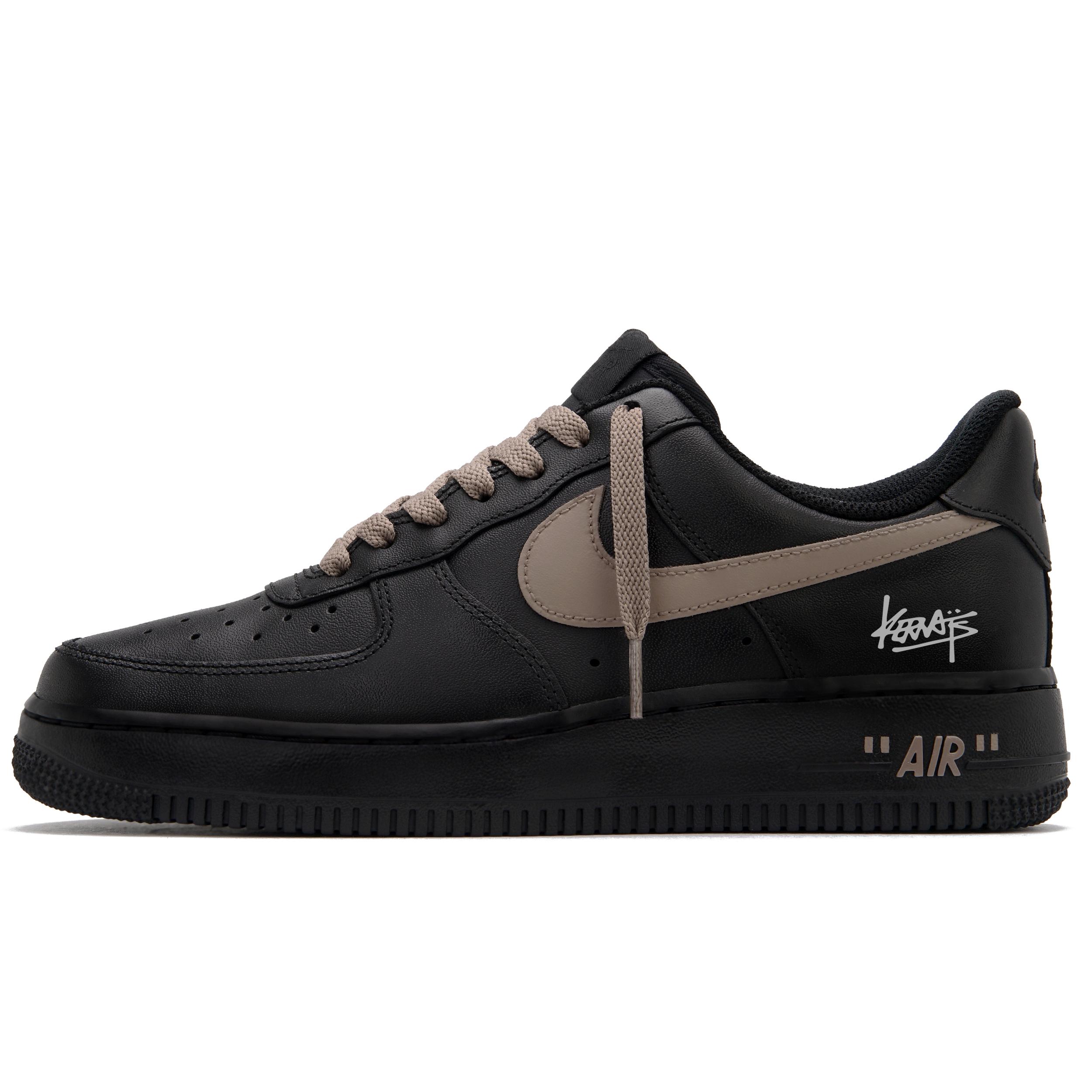 

Nike Air Force 1 Cookie Low top Skateboard Shoes Unisex Black Brown CW2288-001(Team990-) 42.5