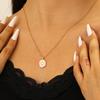 Minimalist Geometric Oval Cross Star Moon Heart Open Enamel Ring Fashion Women Finger Band