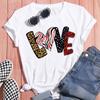 Women's Tshirts Aesthetic Sportswear Summer Oversized Top Tshirts Ladies Heart Printed Tee-Shirt T-Shirt Clothes For Women