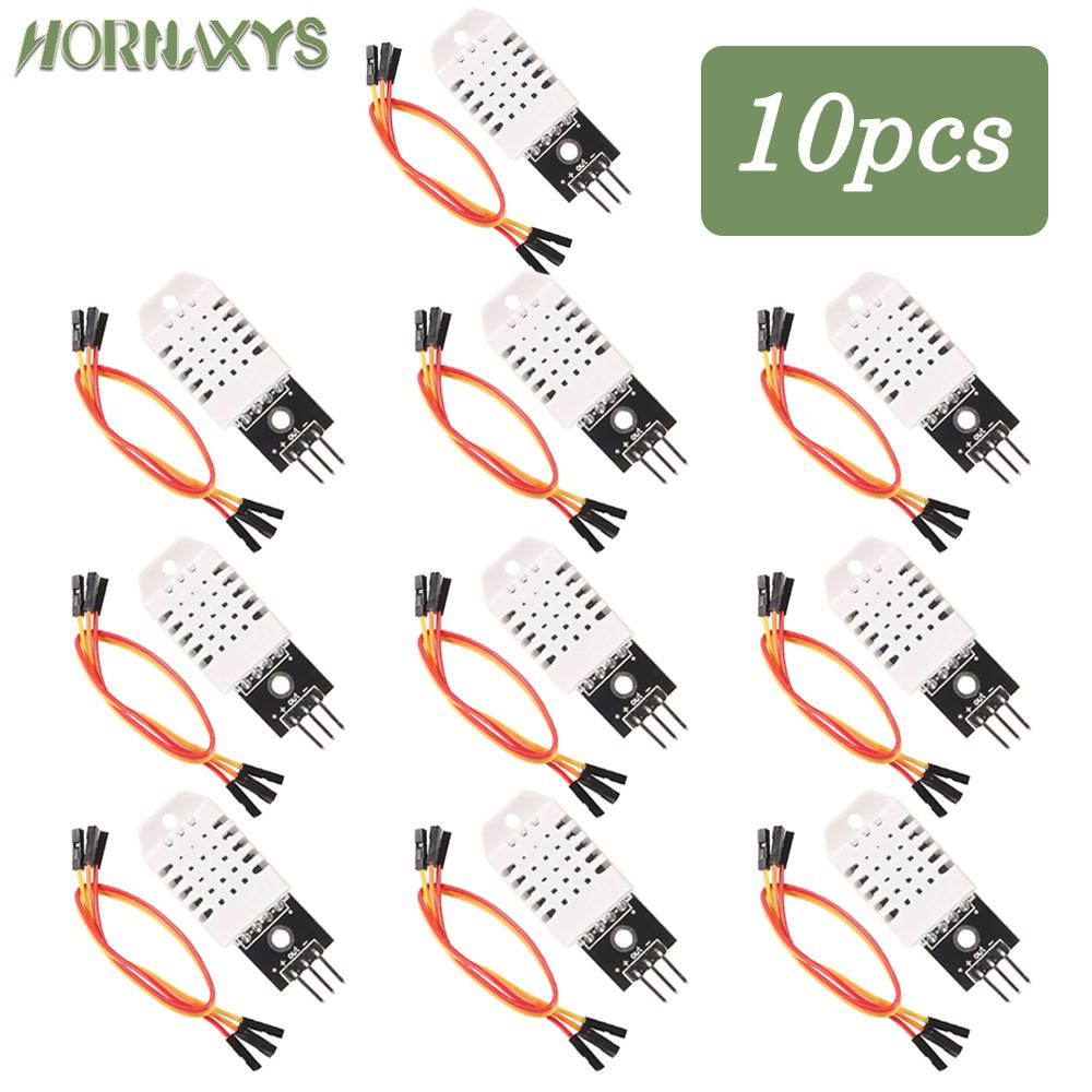 

10/1pcs DHT22 Digital Temperature and Humidity Sensor AM2302 Module+PCB with Cable For Arduino синій