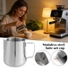Stainless Steel Coffee Latte Art Mug Milk Creamer Frothing Pitcher With Scale Coffee  Needle Nosed Cup Home Coffee Latte Mug