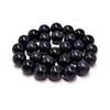 Blue SandStone Round Loose Stone Beads 15" Strand Charms for Bracelets 4 6 8 10 12MM Fashion Accessories