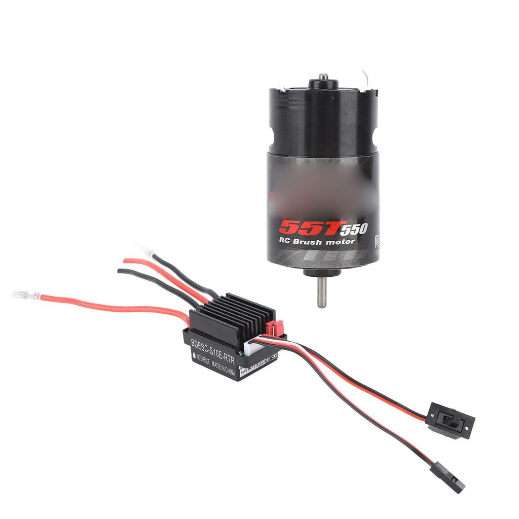 55T 550 Brushed Motor 320A ESC Brushed Motor ESC Combo for Axial RC Car Upgrade Parts