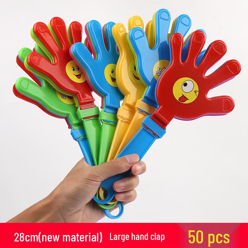 50pcs Large Plastic Hand Clappers for Sports Events and Concerts