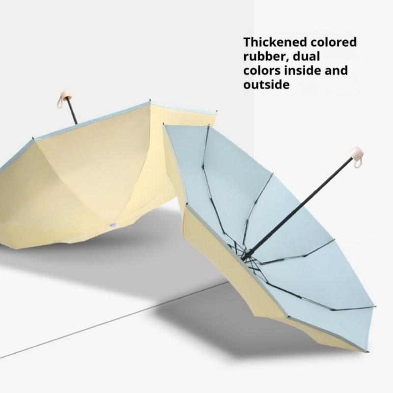 2026 Colorful Portable Sunshade Umbrella Five Fold Capsule Design Rubber Coated Compact Travel Umbrella