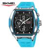 SKMEI 2601 New Business Men's Retro Luxury Digital Electronic Watch Dual Display Waterproof High End Digital Clock Reloj Hombre