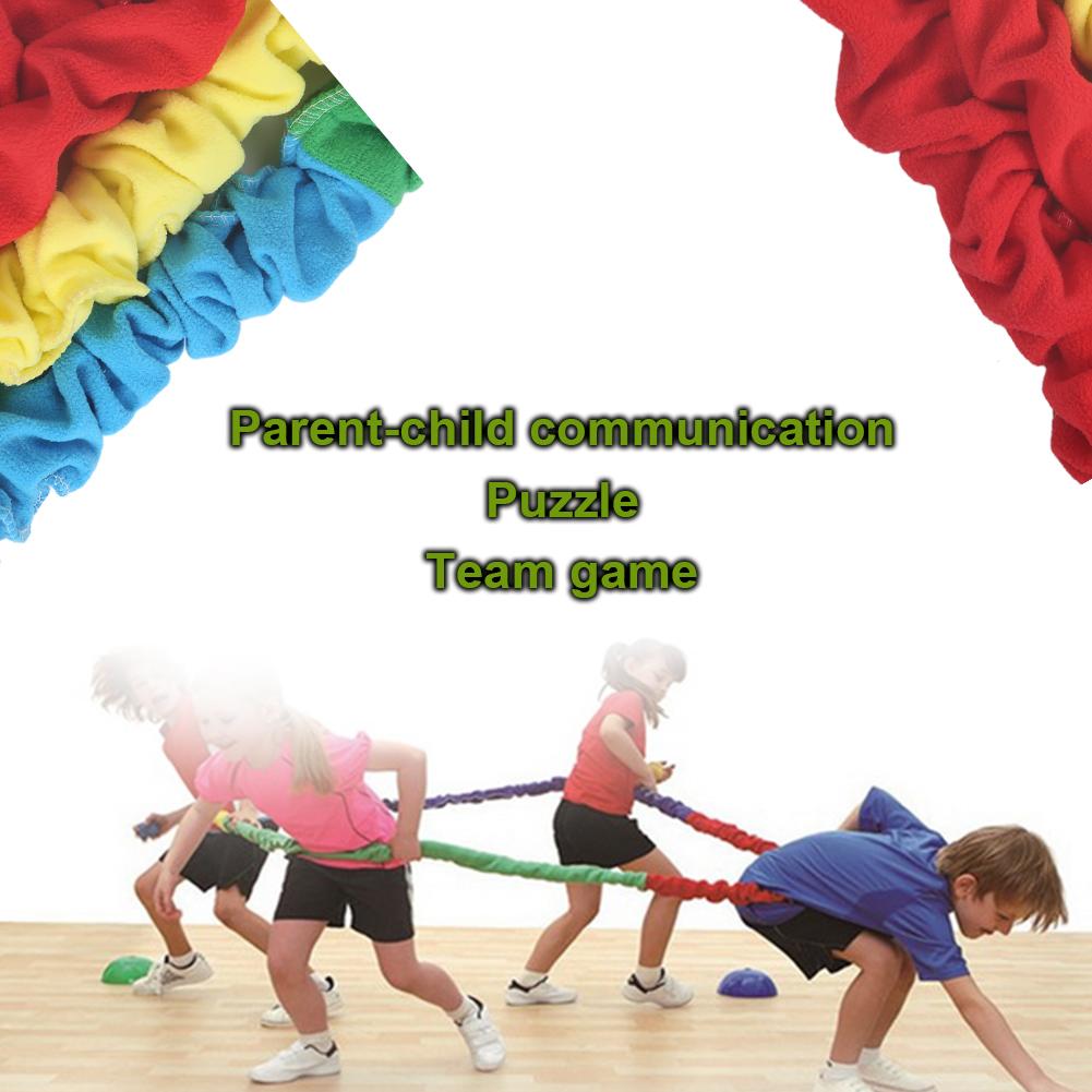 Buntes Zugseilspiel für Kinder – Sinnestraining und Sportgerät zur Förderung der Eltern-Kind-Kommunikation