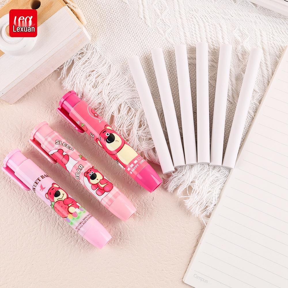 

Lexuan Retractable Cartoon Eraser with Refillable, Durable, and No-Crumb Features
