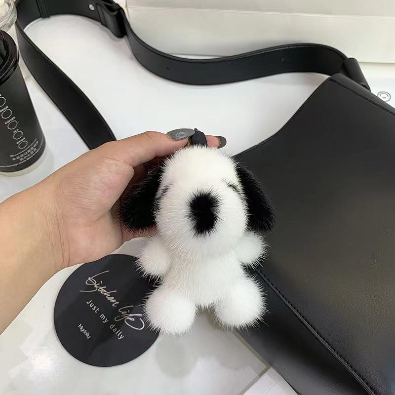 

Очаровательный плюшевый брелок-подвеска в виде щенка - Милая меховая игрушка-подвеска