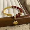 Traditional Style Gold-Plated Coin Fortune Bag Bracelet for Women, Unique Hand-Woven Bracelet, New Style for Attracting Wealth and Good Luck