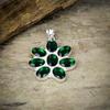 Chrome Diopside Gemstone Handmade 925 Sterling Silver Jewelry Pendant 1.97" M-96
