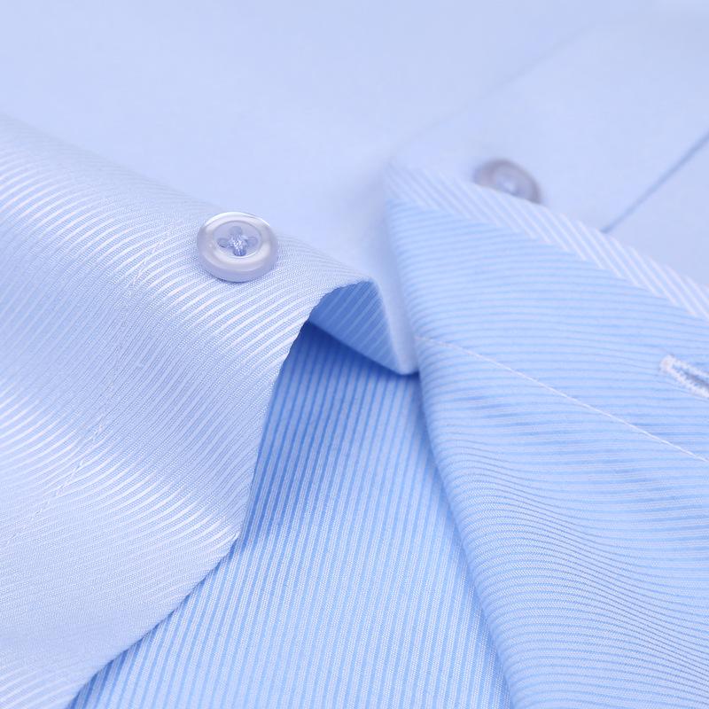 M~6XL Mens French Cuff Dress Shirt 2026 New White Long Sleeve Formal Business Buttons Shirts Regular Fit Cufflinks Wedding Shirt