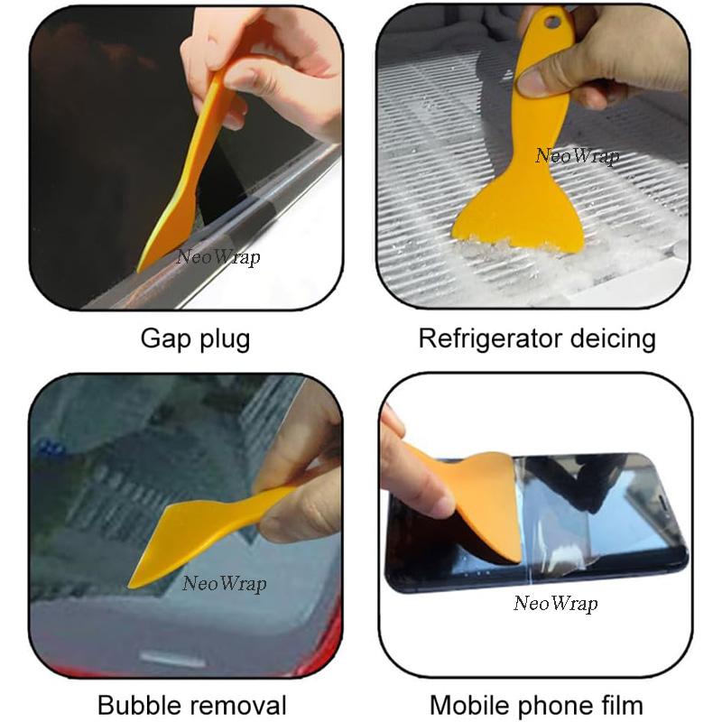 Plastic Resin Removal Scraper Flexible Paint Spatula Putty Knife Air Bubble Remover Sticker Installation Tool Vinyl Scraper