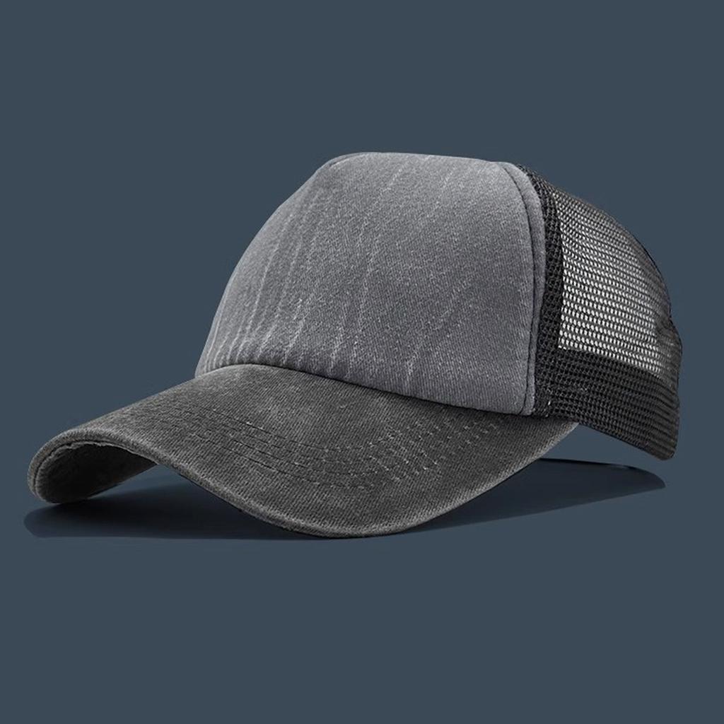 Summer new hat men's breathable mesh denim baseball cap versatile casual cap women