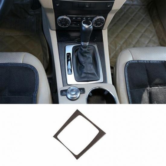 Oak Wood Grain Central Console Gear Shift Frame Trim For Benz 2008-2014 C-Class