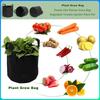Grow Bag Eco-Friendly Nursery Tomato Plant DIY Potato Planting Bucket Felt Plant Bucket Bag Garden Supplies 24x25cm