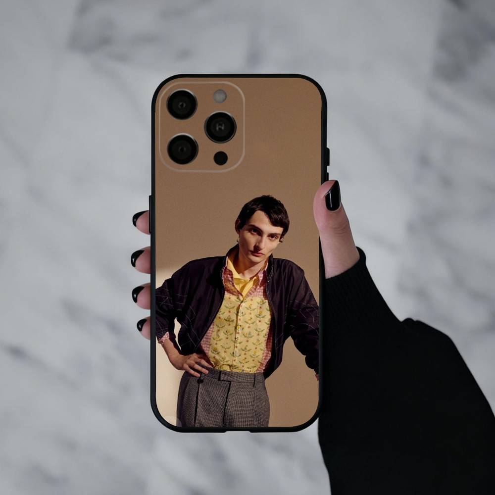F-Finn W-Wolfhard Actor  Phone Case For iPhone 17pro,16,15,14,13,12,11 Plus,Pro Max,XS,Soft Silicone Black Cover