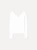 LABELARCHIVE W Milla Soft Touch V-Neck Top White