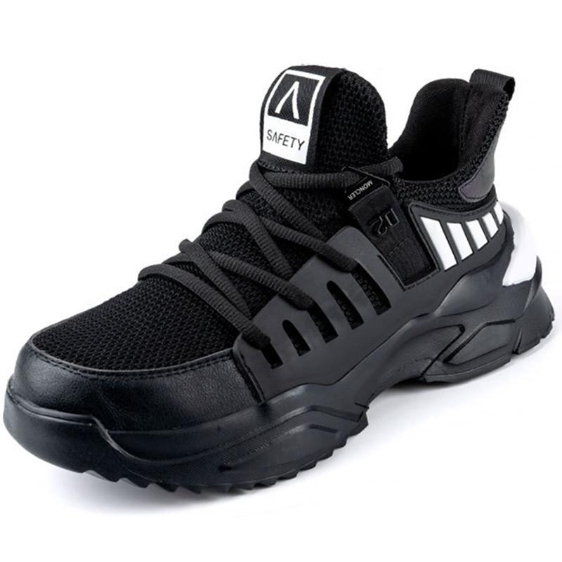 

Holfredterse Lightweight Mens Shoes Indestructible Work Shoes Breathable Shoes Steel Toe Shoes Footwear Security 1688-628 46