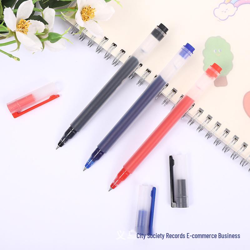 Large Capacity Bullet-Shaped 0.5mm Disposable Pen for Exams and Office Use