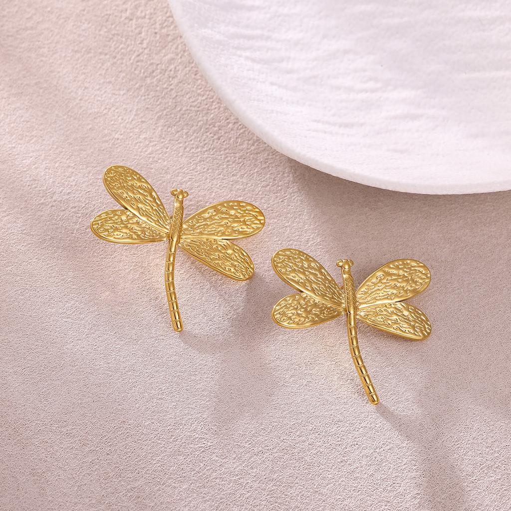 Women Exaggerated Gold Color Daisy Flower Hanging Earrings Stainless Steel Geometry Irregular Ear Piercing Jewelry Christmas