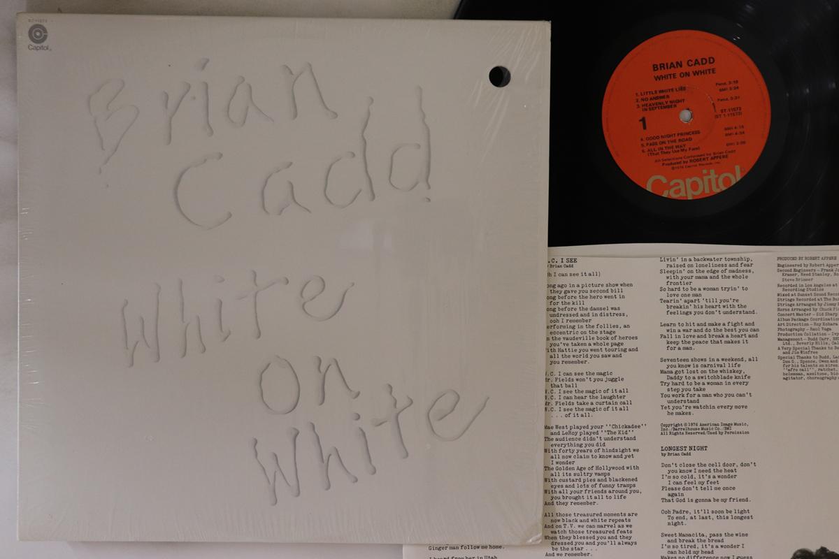 

LP Пластинка БРАЙАН КАДД Белый на белом ST11573 CAPITOL 1976 США Рок Б/У