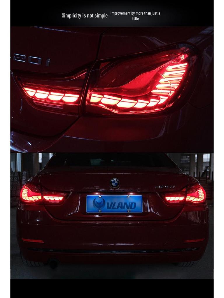 BMW 4 Series M4 Dragon Scale LED Tail Lights with Flowing Turn Signals (2014-2020)