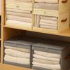 Non-woven Fabric Square Storage Box Zippered Large Capacity Clear View Clothes Storage Box Space Saving Stack-able