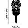 Metal Pet Memorial Garden Stake, Dog Cat Grave Marker Outdoor Plaque