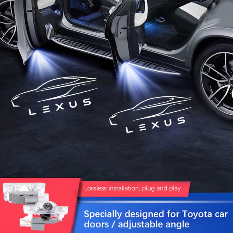 LED Car Door Ghost Shadow Lamp Logo Projector Welcome Light Accessories For LEXUS ES LS IS IF LX RX GS GX HS NX LM LC LF RZ RC