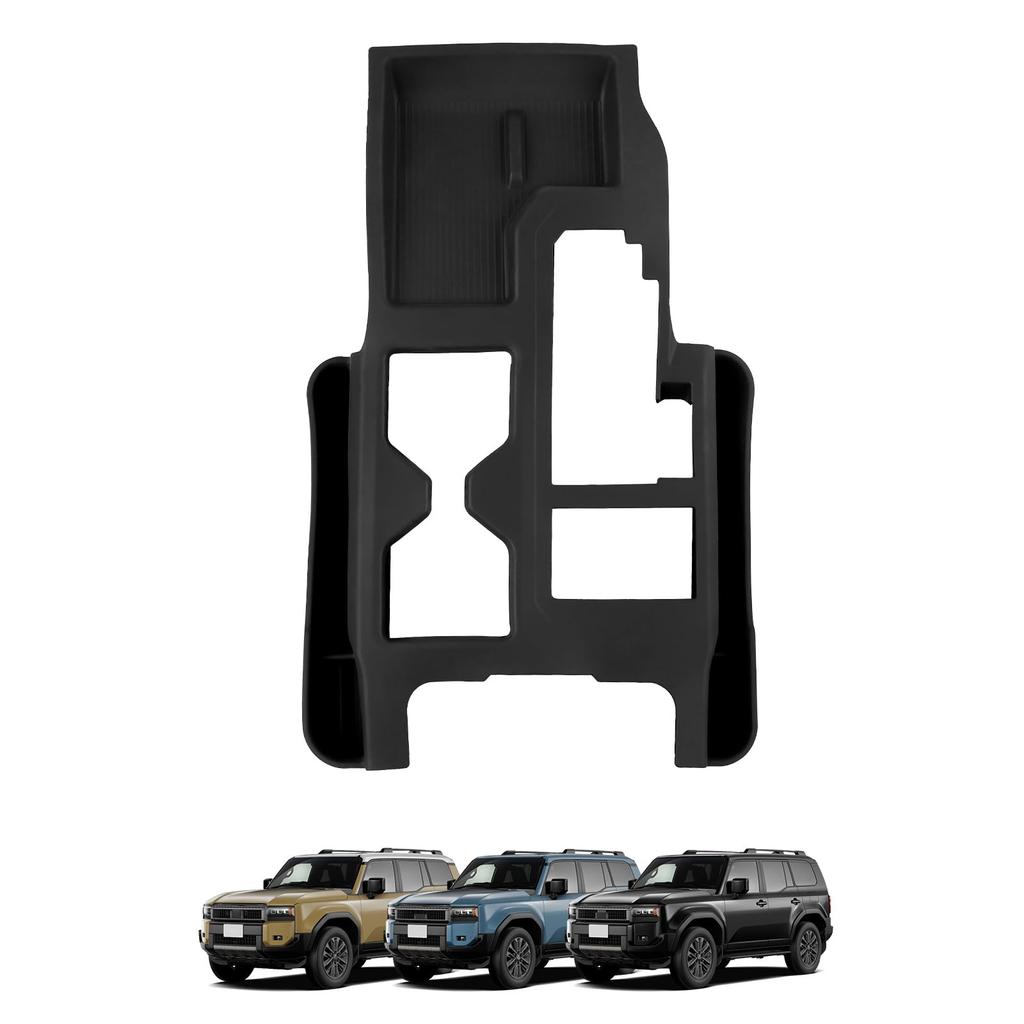 TELLIKA Land Cruiser 250 LC250 Shift Panel Rubber Land Cruiser 250 Rubber Mat Cover and Interior Car Custom Parts vehicles without Just Place and Mat,