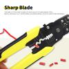 8" 4-in-1 Multifunktionale Abisolierzange 0,6-1,3 mm Klemmen Crimpzange Kupfernasen Crimpklemmen Elektroklemme