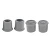 4Pcs Anti- Crutch Walking Aid Foot for Canes Aids, Easy to Install - Gray, 22mm