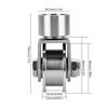 V/H Type Swivel Pulley 304 Steel Tractions Wheel Pulley Block Quiet Pulley Roller Tractions Wheel Slidings Gate Roller