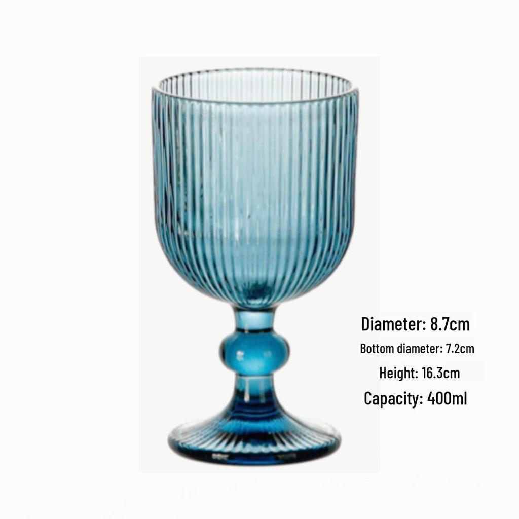 Premium Thickened Glass Goblet for Red Wine, Juice, Bar, or Wedding Decoration