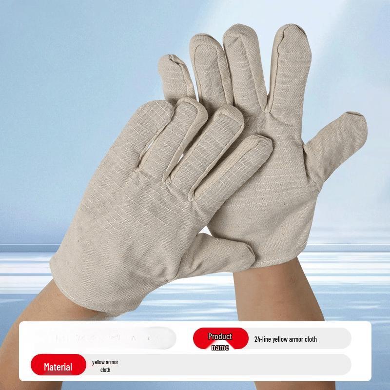 Yipan Heavy-Duty Double-Layer Canvas Welding Gloves