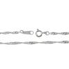 Gin No Screw Chain Length Width Silver 925 Necklace Chain Necklace Chain Chain Only [Shinjuku Kura] 40-50cm (40cm) Approx. 1.8mm Women's Men's